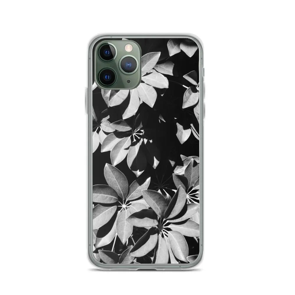 Fanfare Botanical Art Iphone Case - Black And White - Iphone 11 Pro - Mobile Phone Cases - Aesthetic Art