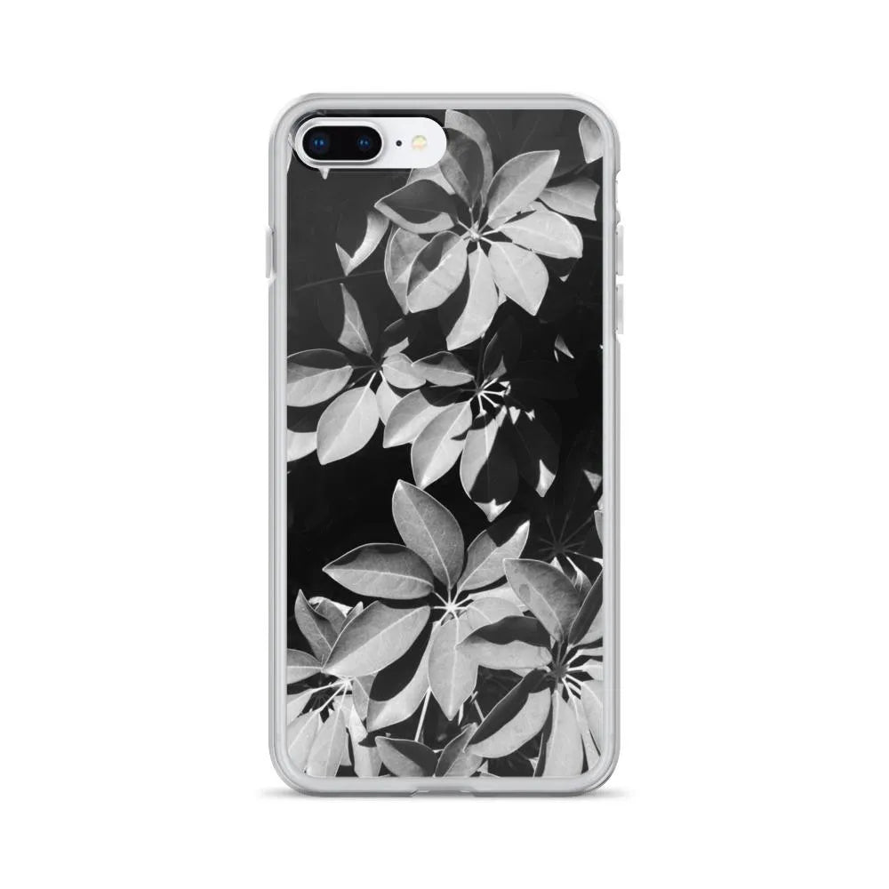 Fanfare Botanical Art Iphone Case - Black And White - Iphone 7 Plus/8 Plus - Mobile Phone Cases - Aesthetic Art