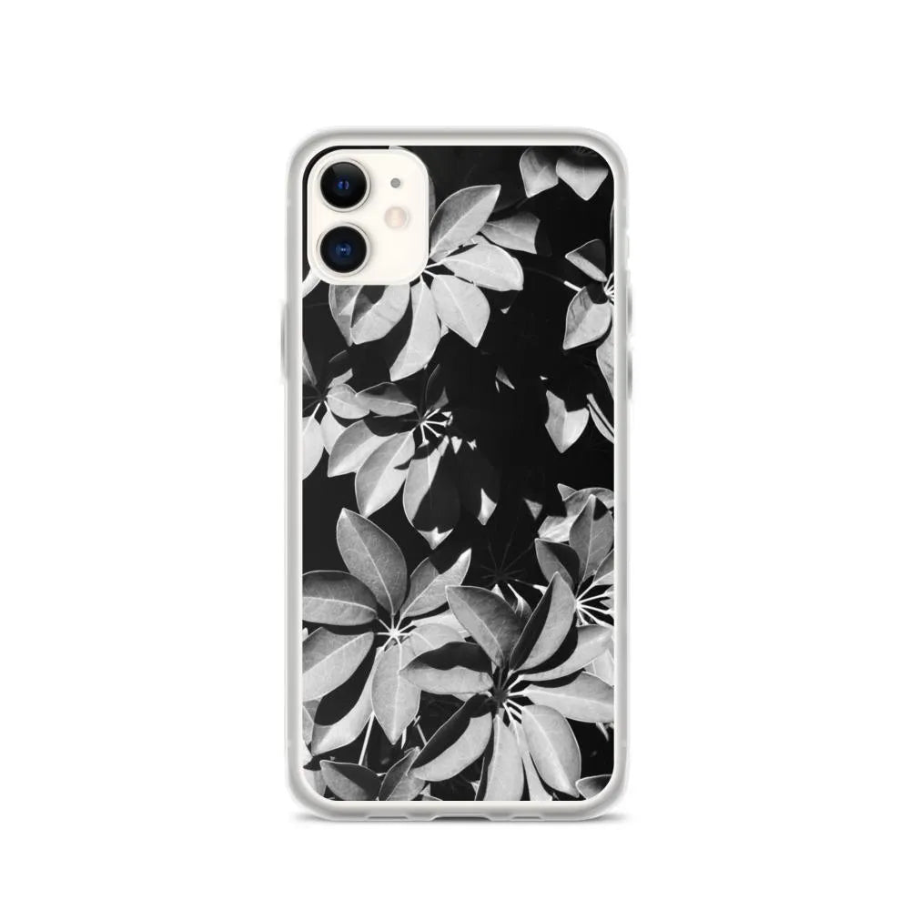Fanfare Botanical Art Iphone Case - Black And White - Iphone 11 - Mobile Phone Cases - Aesthetic Art