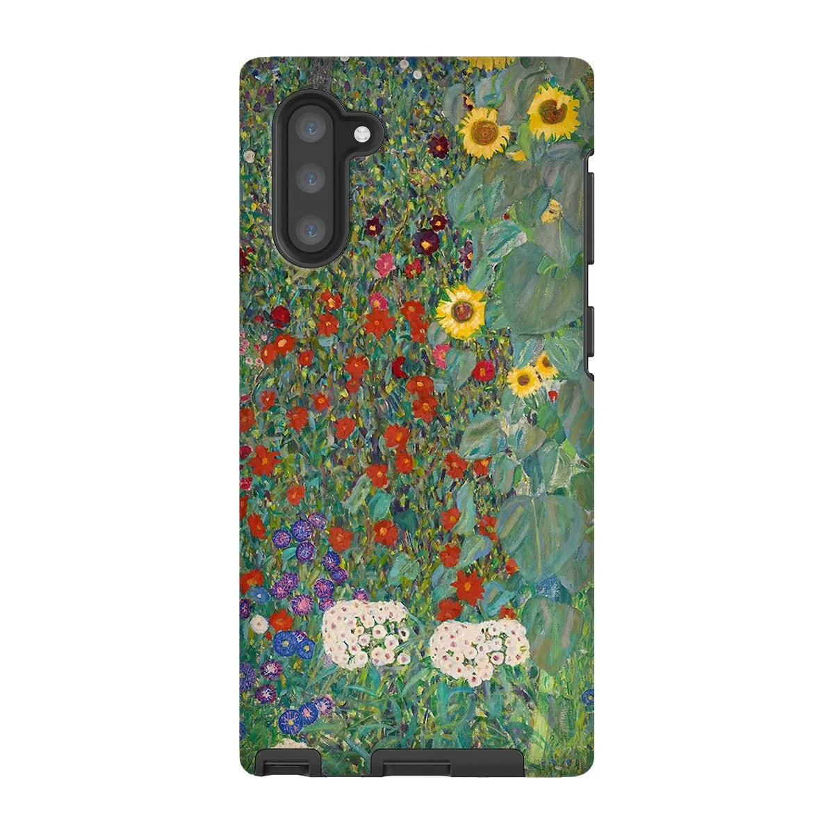 Farm Garden With Sunflowers Art Phone Case - Gustav Klimt - Samsung Galaxy Note 10 / Matte - Mobile Phone Cases