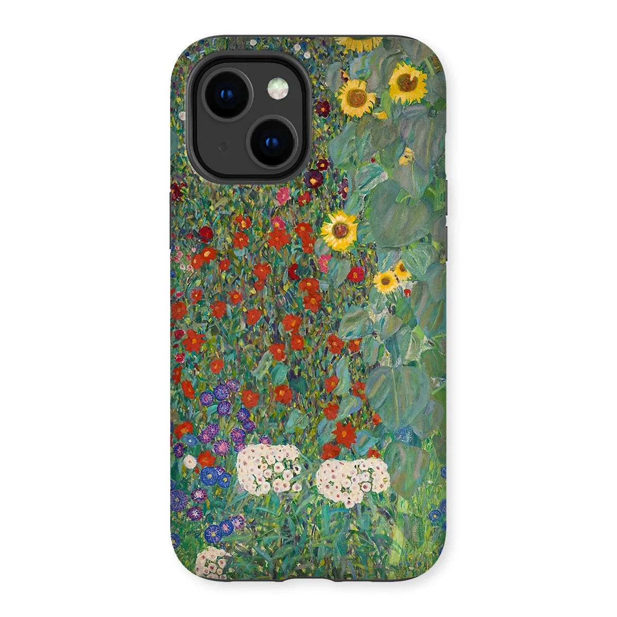 Farm Garden With Sunflowers Art Phone Case - Gustav Klimt - Iphone 14 Plus / Matte - Mobile Phone Cases - Aesthetic Art