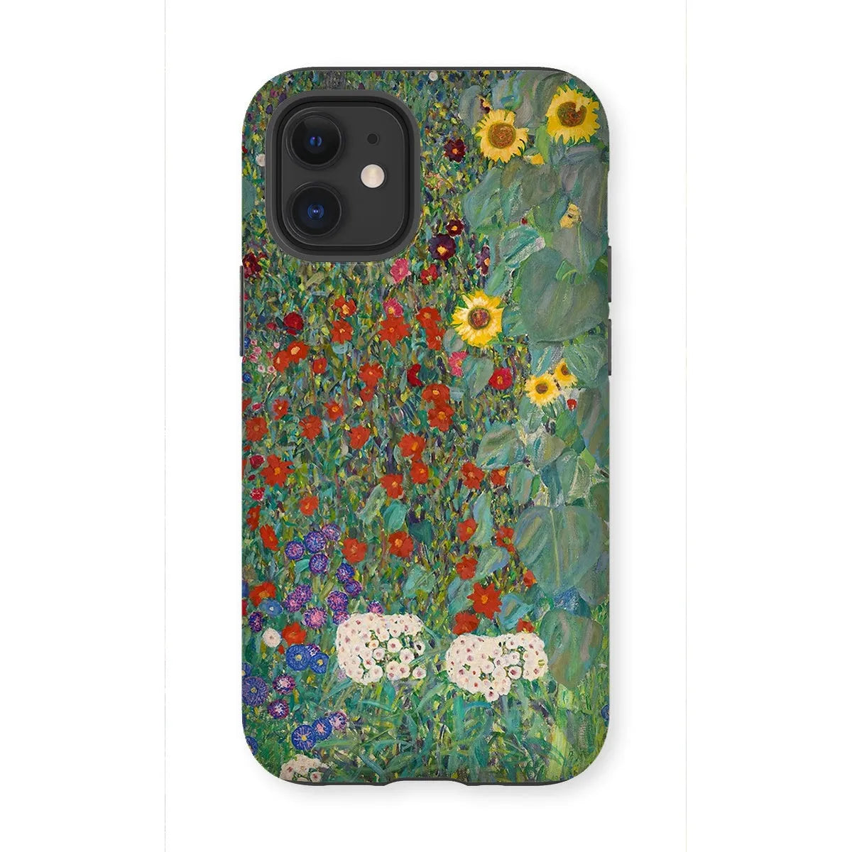 Farm Garden With Sunflowers Art Phone Case - Gustav Klimt - Iphone 12 Mini / Matte - Mobile Phone Cases - Aesthetic Art
