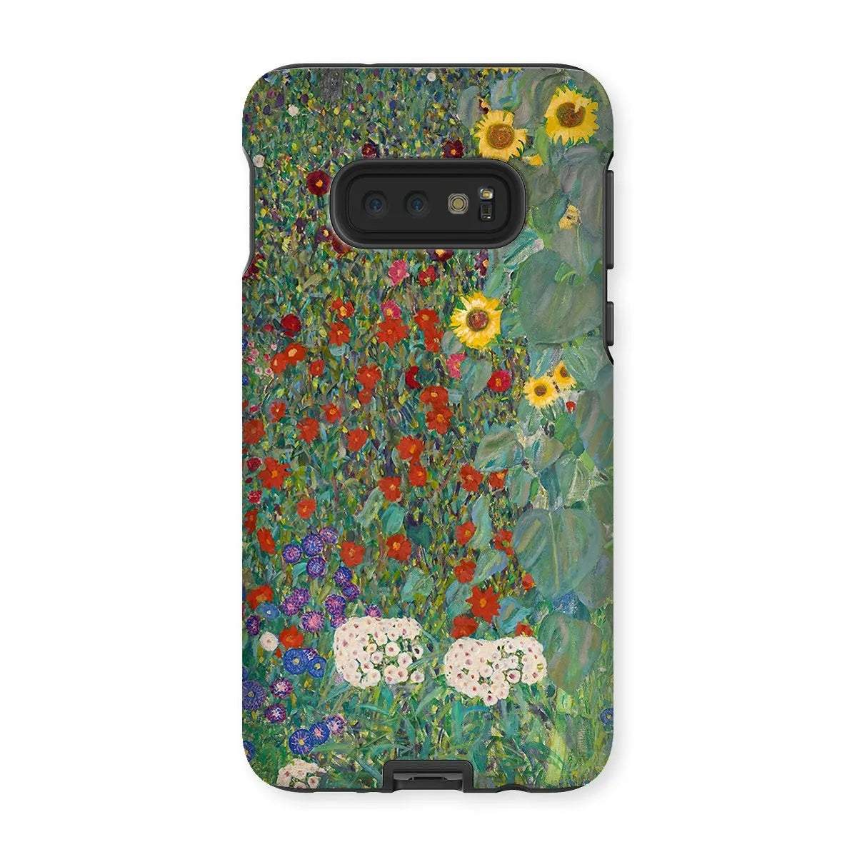 Farm Garden With Sunflowers Art Phone Case - Gustav Klimt - Samsung Galaxy S10e / Matte - Mobile Phone Cases