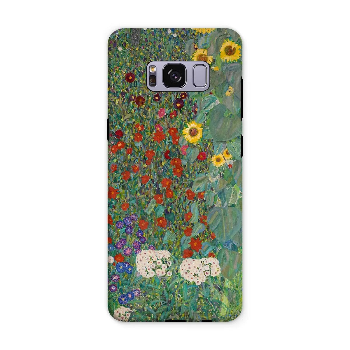 Farm Garden With Sunflowers Art Phone Case - Gustav Klimt - Samsung Galaxy S8 Plus / Matte - Mobile Phone Cases