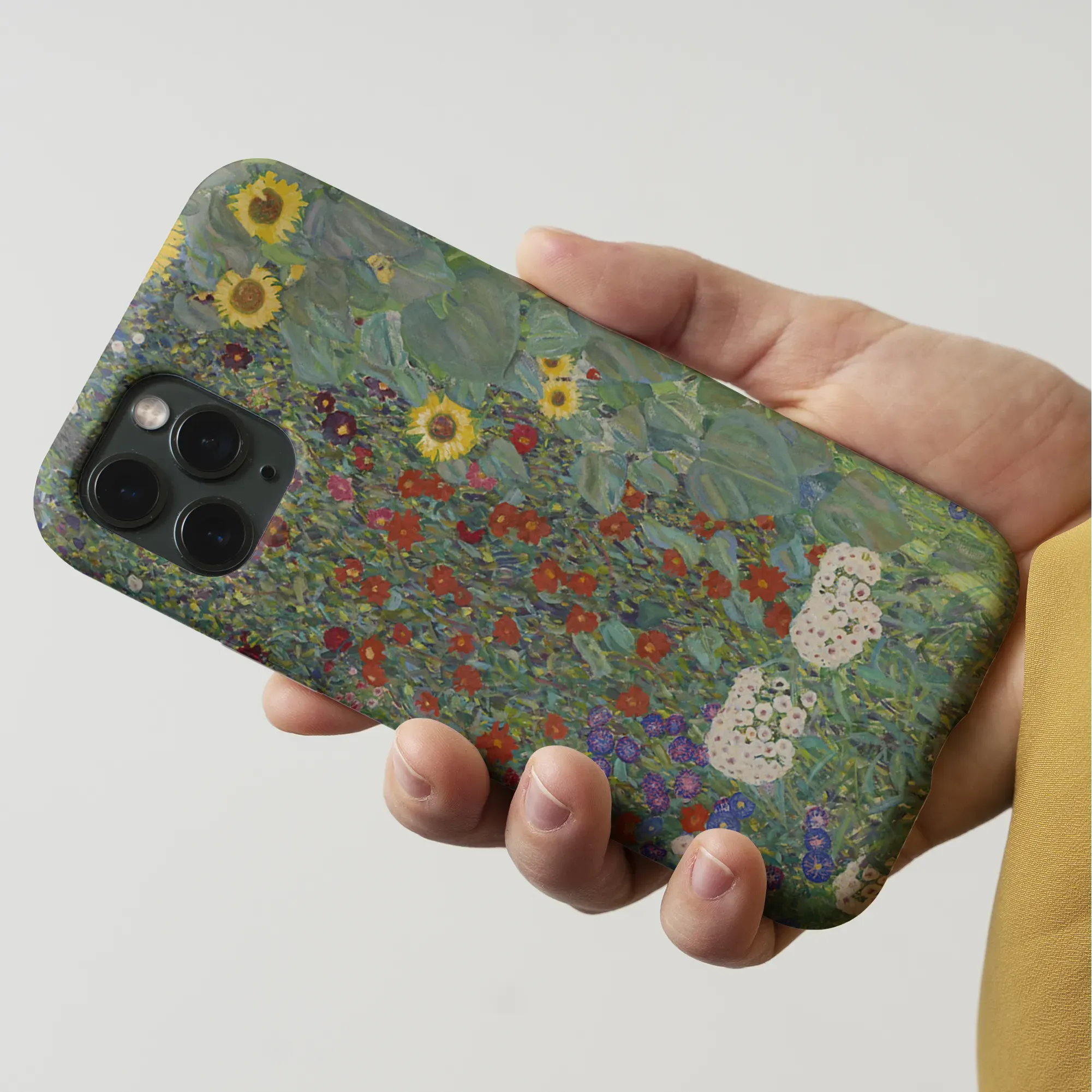 Farm Garden With Sunflowers Art Phone Case - Gustav Klimt - Iphone 15 Pro Max / Matte - Mobile Phone Cases - Aesthetic