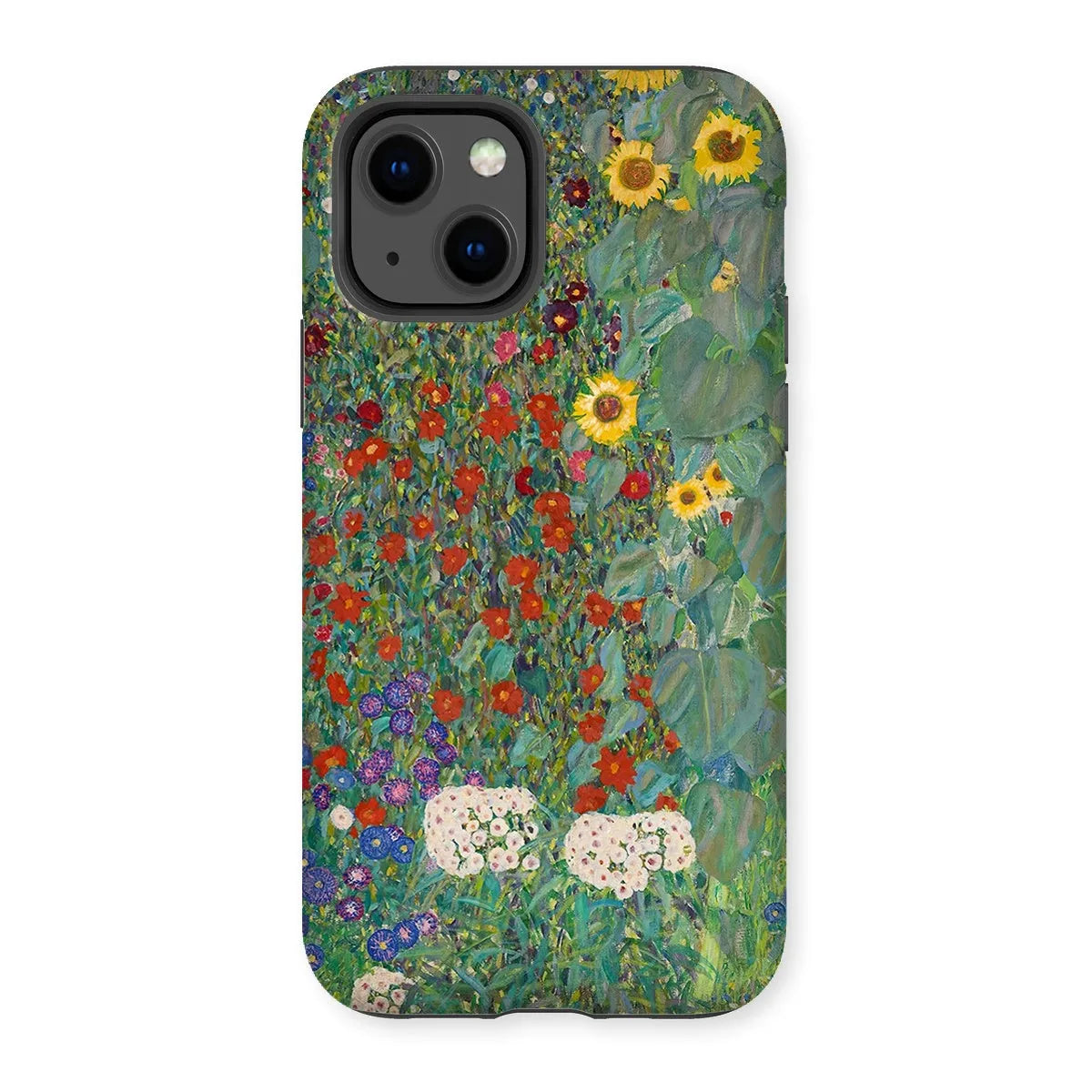 Farm Garden With Sunflowers Art Phone Case - Gustav Klimt - Iphone 13 / Matte - Mobile Phone Cases - Aesthetic Art