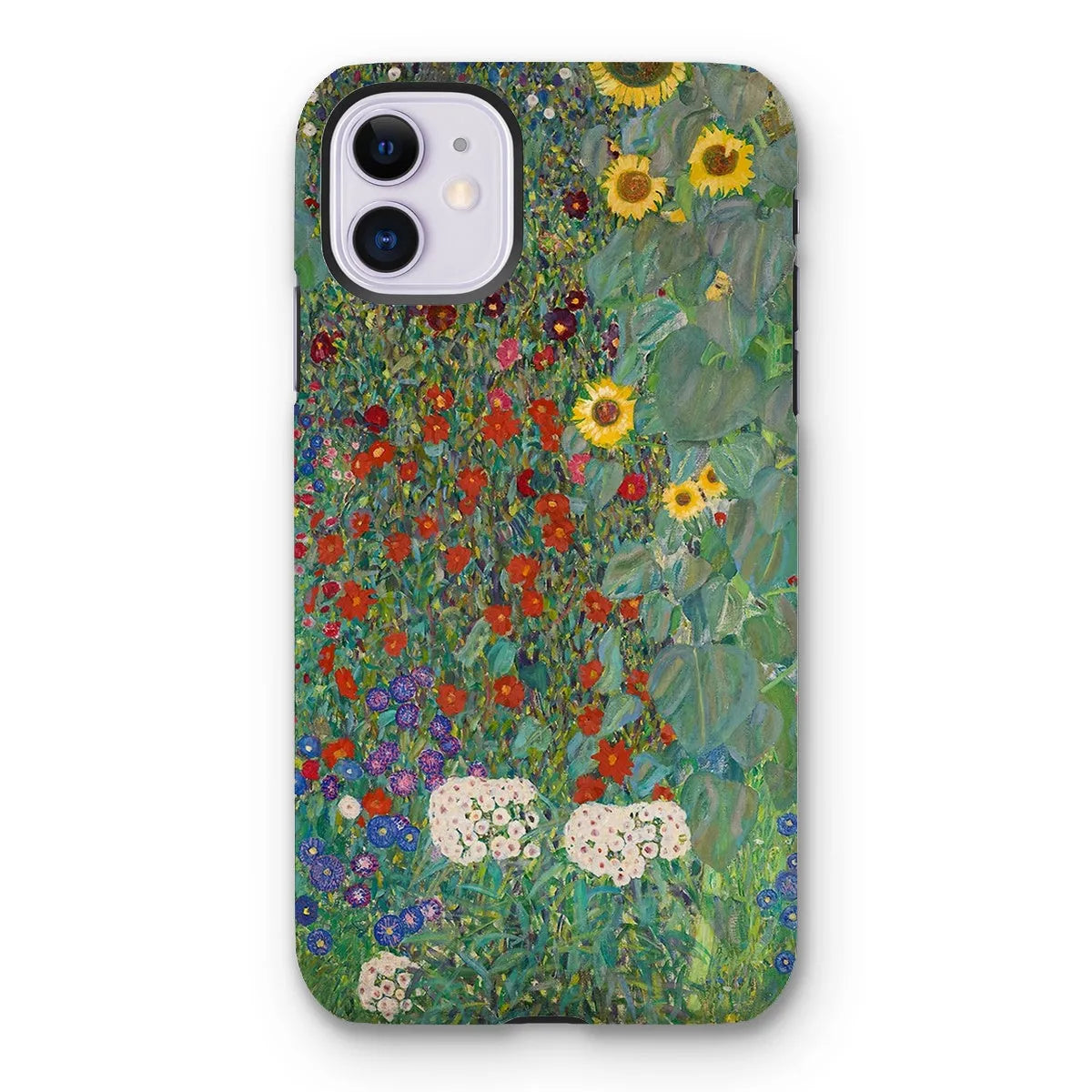Farm Garden With Sunflowers Art Phone Case - Gustav Klimt - Iphone 11 / Matte - Mobile Phone Cases - Aesthetic Art