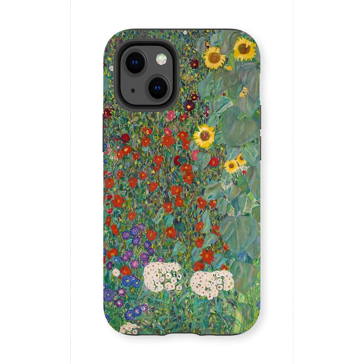 Farm Garden With Sunflowers Art Phone Case - Gustav Klimt - Iphone 13 Mini / Matte - Mobile Phone Cases - Aesthetic Art