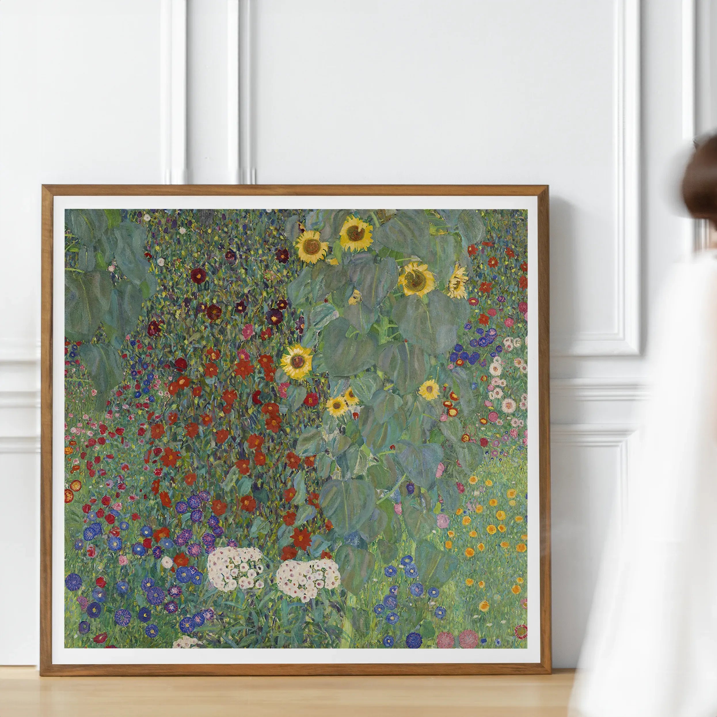 Farm Garden With Sunflowers By Gustav Klimt Fine Art Print - Posters Prints & Visual Artwork - Aesthetic Art