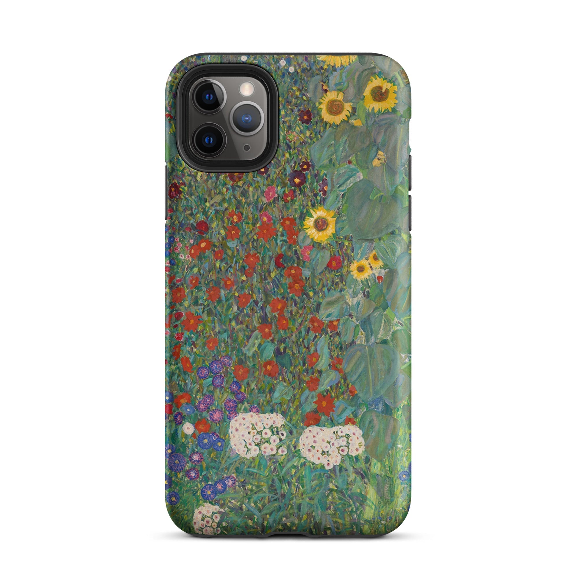 Farm Garden with Sunflowers - Gustav Klimt Iphone Case, 11 Pro Max / Matte, Floral-patterned Smartphone Case
