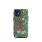 Farm Garden with Sunflowers - Gustav Klimt Iphone Case, 12 Mini / Matte, Floral-patterned Phone Case