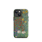 Farm Garden with Sunflowers - Gustav Klimt Iphone Case, 13 Mini / Matte, Floral-patterned Phone Case