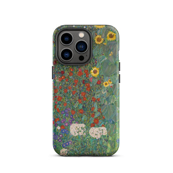 Farm Garden with Sunflowers - Gustav Klimt Iphone Case, 13 Pro / Matte, Floral Art Iphone Case