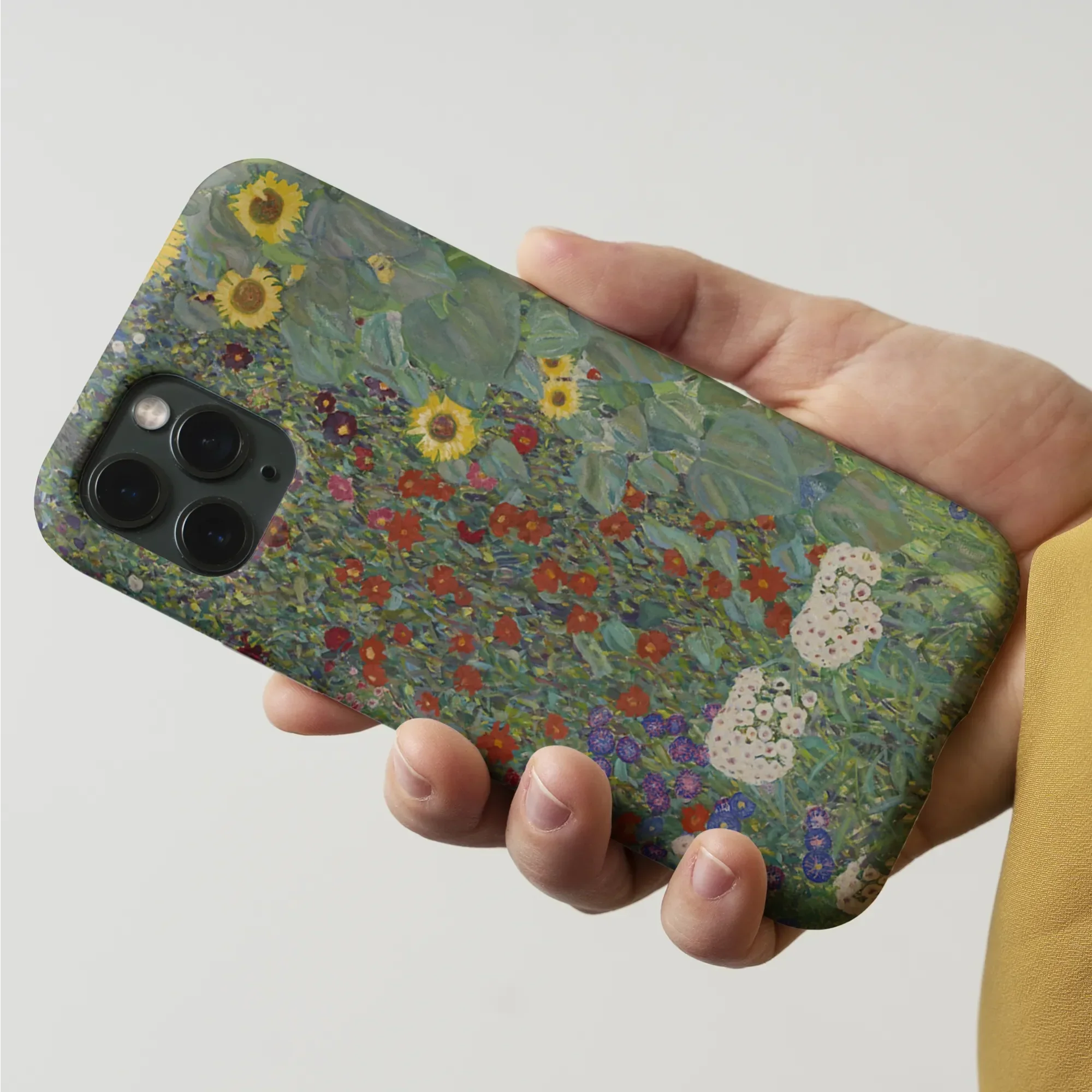 Farm Garden with Sunflowers - Gustav Klimt Iphone Case 15 Pro Max / Matte Mobile Phone Cases