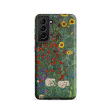 Farm Garden with Sunflowers - Gustav Klimt Phone Case, Samsung Galaxy S21 / Matte, Mobile Cases, Toby Leon