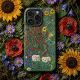 Bauerngarten mit Sonnenblumen - Gustav Klimt iPhone-Hülle, Handyhüllen, Toby Leon