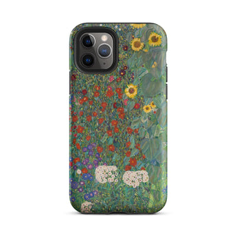 Farm Garden with Sunflowers - Gustav Klimt Phone Case Iphone 11 Pro / Matte Floral-patterned Smartphone Case Gustav Klimt Farm, Farm