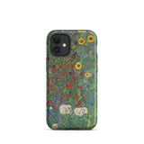 Farm Garden with Sunflowers - Gustav Klimt Phone Case Iphone 12 Mini / Matte Floral-patterned Phone Case Gustav Klimt Farm, Farm Garden,