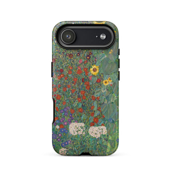 Farm Garden with Sunflowers - Gustav Klimt Phone Case Iphone 17 Air / Matte Google Pixel 7a Phone Case Floral Design Green Gustav Klimt
