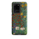 Farm Garden with Sunflowers - Gustav Klimt Samsung Case, Galaxy S20 Ultra / Matte, Smartphone Case Colorful Floral Design