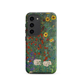 Farm Garden with Sunflowers - Gustav Klimt Samsung Case, Galaxy S23 / Matte, Smartphone Case Vibrant Floral Painting