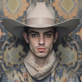 Farzad - Gay Arabic Cowboy Dandy Art Print - Posters Prints & Visual Artwork - Aesthetic Art