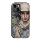 Farzad - Gay Arabic Cowboy Iphone Case, 13 / Matte, Phone Case Artistic Portrait Man Hat Floral Jacket