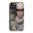 Farzad - Gay Arabic Cowboy Iphone Case, 13 Pro / Matte, Phone Case Artistic Portrait Man Hat Floral Jacket