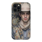 Farzad - Gay Arabic Cowboy Iphone Case, 13 Pro Max / Matte, Phone Case Portrait Man Hat Floral Jacket