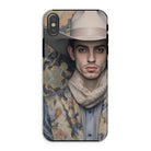 Farzad - Gay Arabic Cowboy Iphone Case, Xs / Matte, Phone Case Artistic Portrait Person Cowboy Hat Scarf