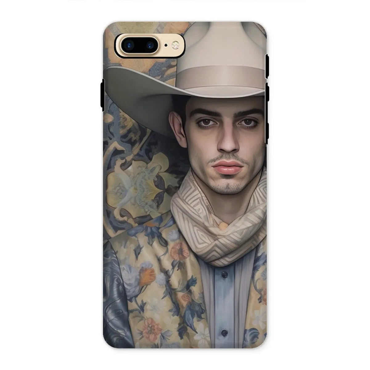 Farzad The Gay Cowboy - Dandy Gay Men Art Phone Case - Iphone 8 Plus / Matte - Mobile Phone Cases - Aesthetic Art