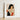 Framed Artwork Woman Curly Black Hair White Red Loose Ivory Smock, Bears Cinnabar-red Sleeves, Cropped, Boldly, Reform-dress Liberation