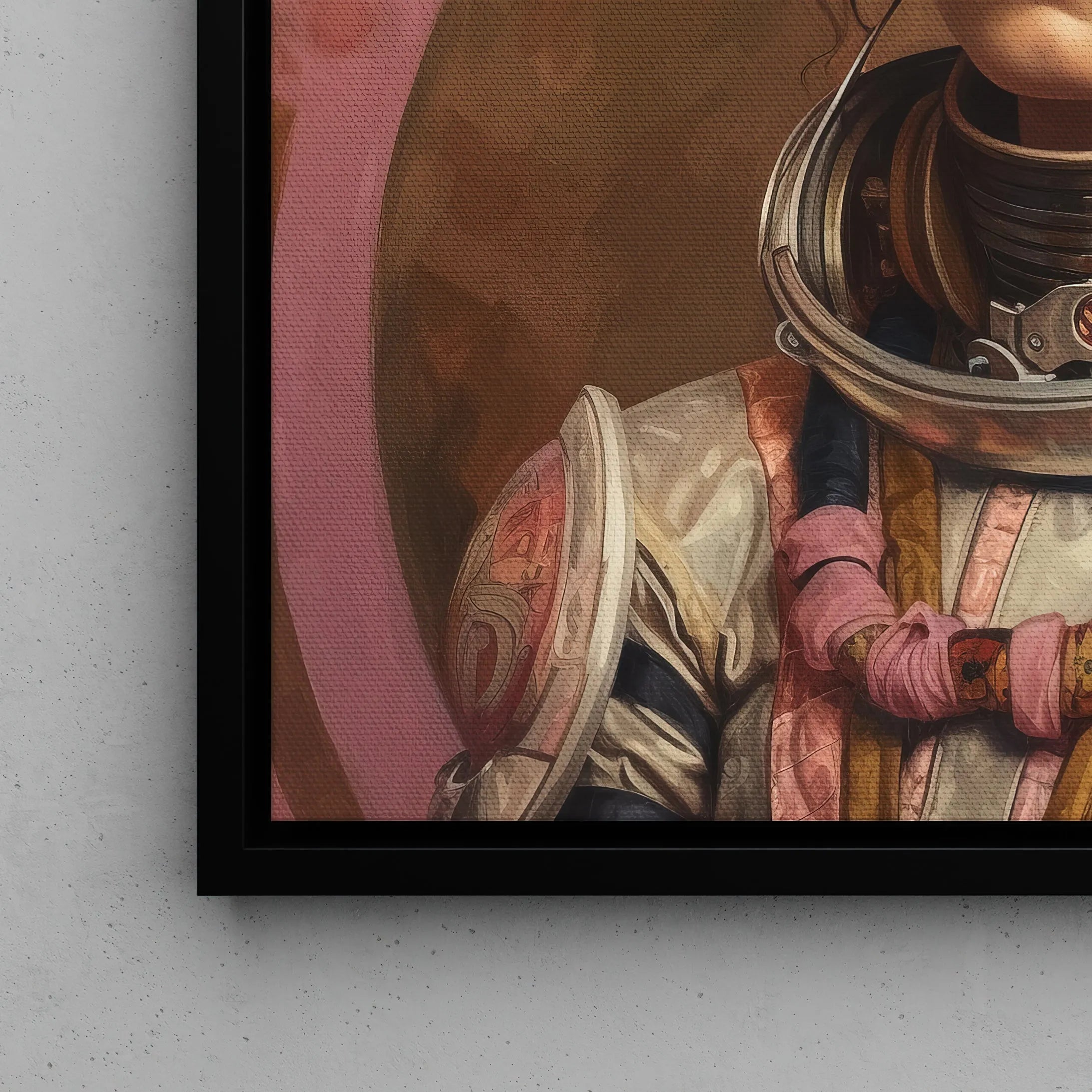 Faustina The Lesbian Astronaut Art Print - Lgbtq Framed Canvas - Posters Prints & Visual Artwork - Aesthetic Art