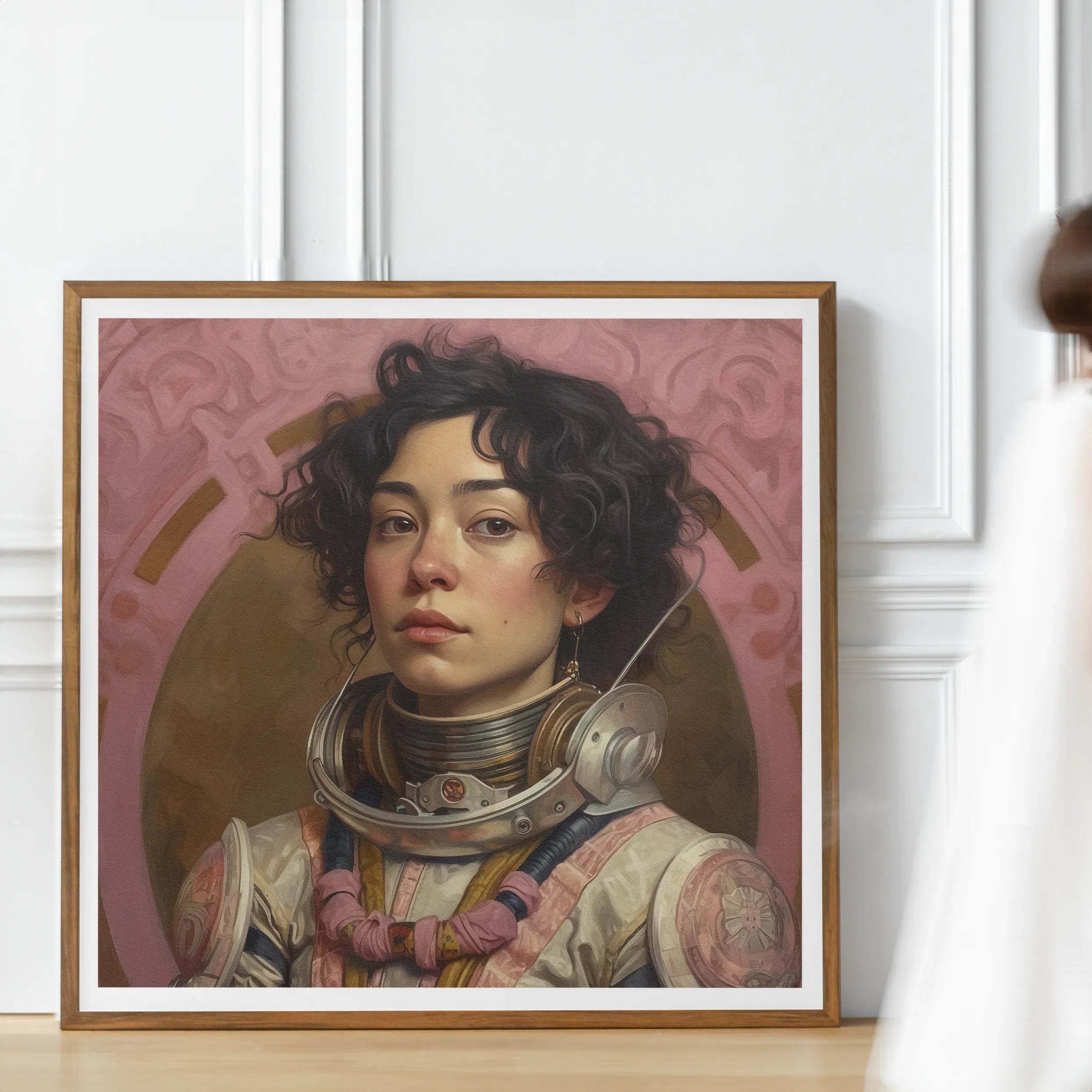 Faustina The Lesbian Astronaut Art Print - Sapphic Wall Art - Posters Prints & Visual Artwork - Aesthetic Art