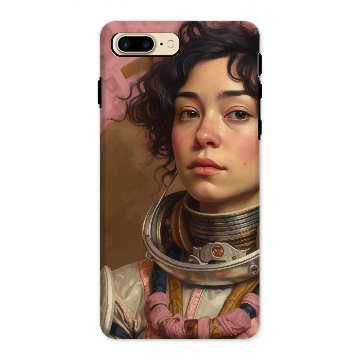 Faustina The Lesbian Astronaut - Lgbtq Art Phone Case - Iphone 8 Plus / Matte - Mobile Phone Cases - Aesthetic Art