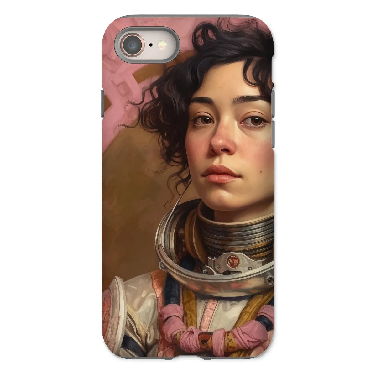 Faustina The Lesbian Astronaut - Lgbtq Art Phone Case - Iphone 8 / Matte - Mobile Phone Cases - Aesthetic Art