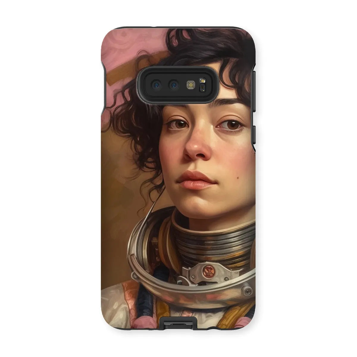 Faustina The Lesbian Astronaut - Lgbtq Art Phone Case - Samsung Galaxy S10e / Matte - Mobile Phone Cases - Aesthetic Art