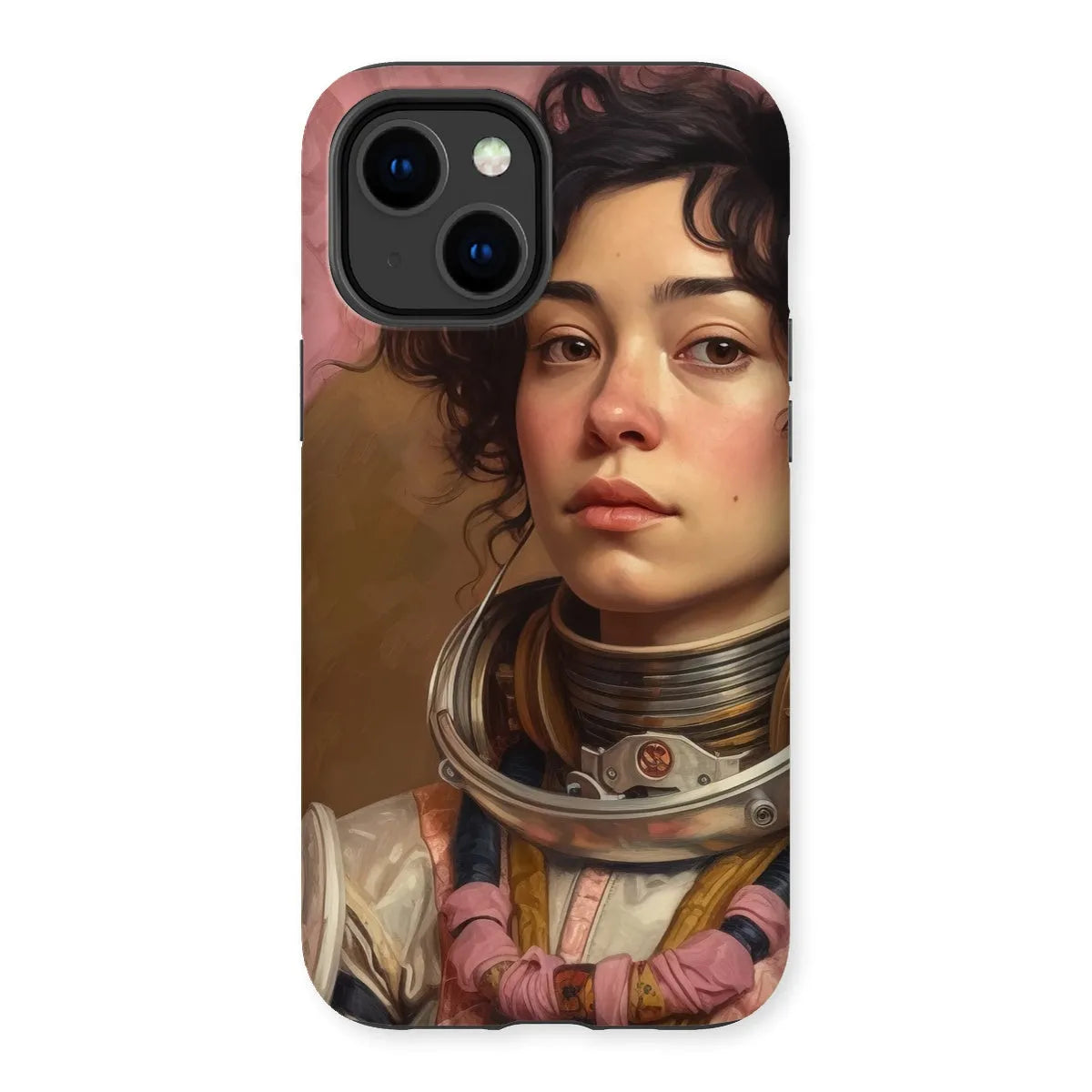 Faustina The Lesbian Astronaut - Lgbtq Art Phone Case - Iphone 14 Plus / Matte - Mobile Phone Cases - Aesthetic Art
