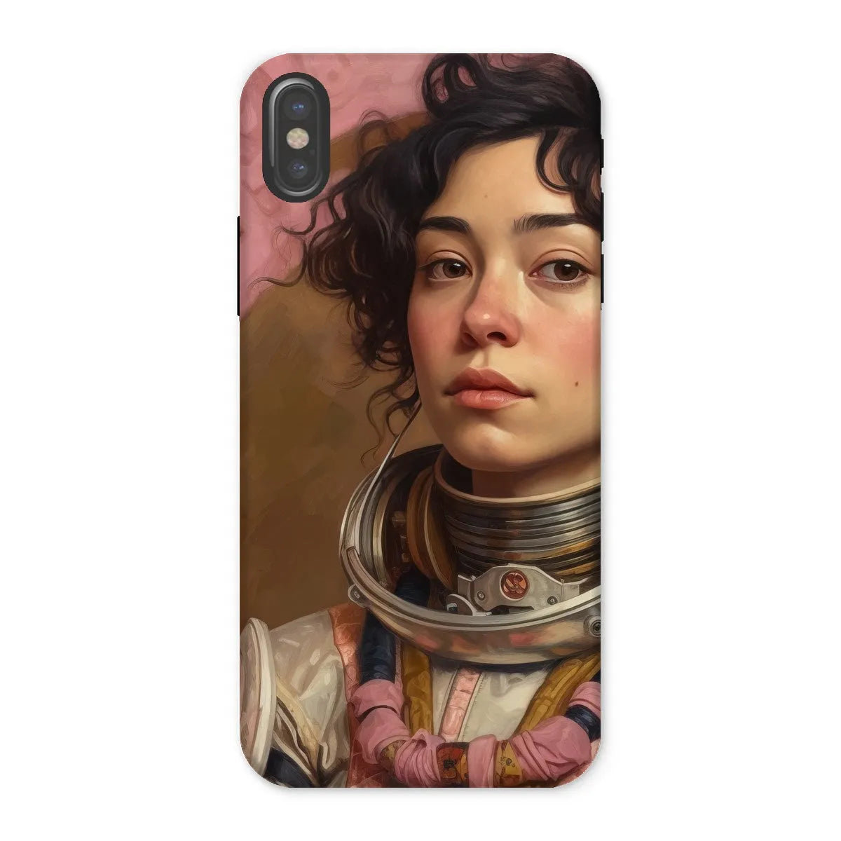 Faustina The Lesbian Astronaut - Lgbtq Art Phone Case - Iphone x / Matte - Mobile Phone Cases - Aesthetic Art
