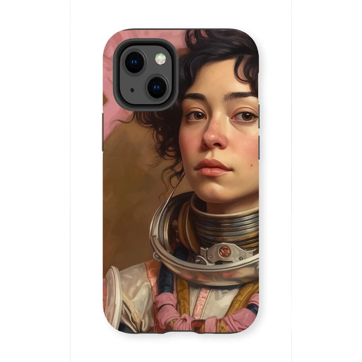Faustina The Lesbian Astronaut - Lgbtq Art Phone Case - Iphone 13 Mini / Matte - Mobile Phone Cases - Aesthetic Art