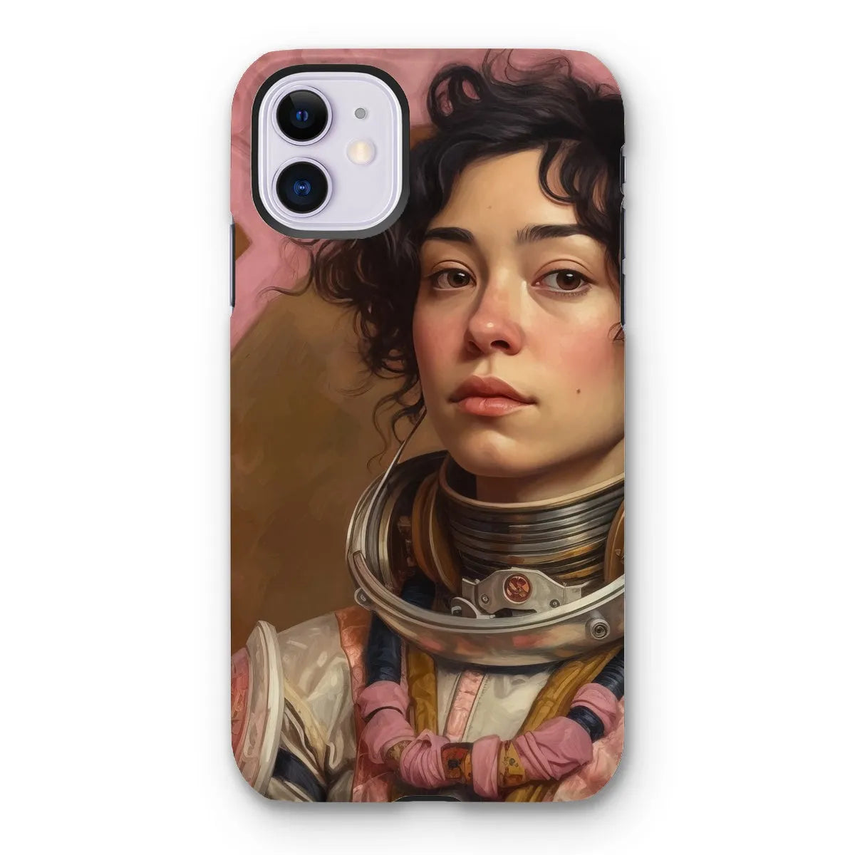 Faustina The Lesbian Astronaut - Lgbtq Art Phone Case - Iphone 11 / Matte - Mobile Phone Cases - Aesthetic Art