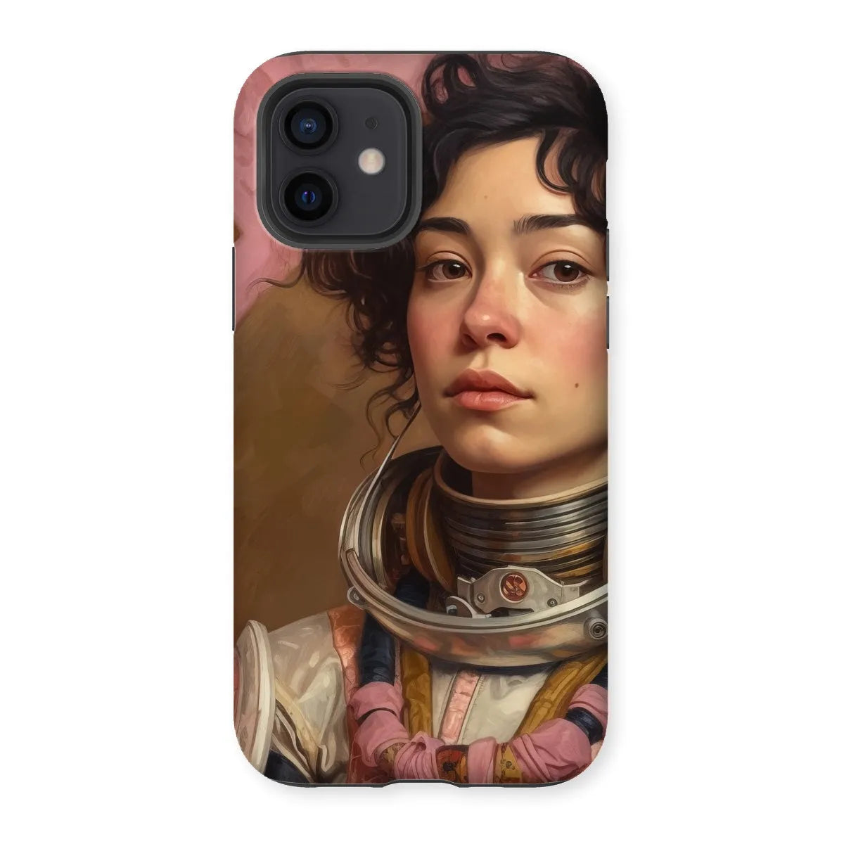 Faustina The Lesbian Astronaut - Lgbtq Art Phone Case - Iphone 12 / Matte - Mobile Phone Cases - Aesthetic Art