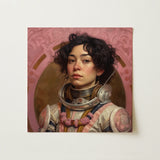Faustina - Mexican Lesbian Astronaut Art Print / Canvas, Lesbian Latina Astronaut, Faustina Astronaut, Gayest Astronaut