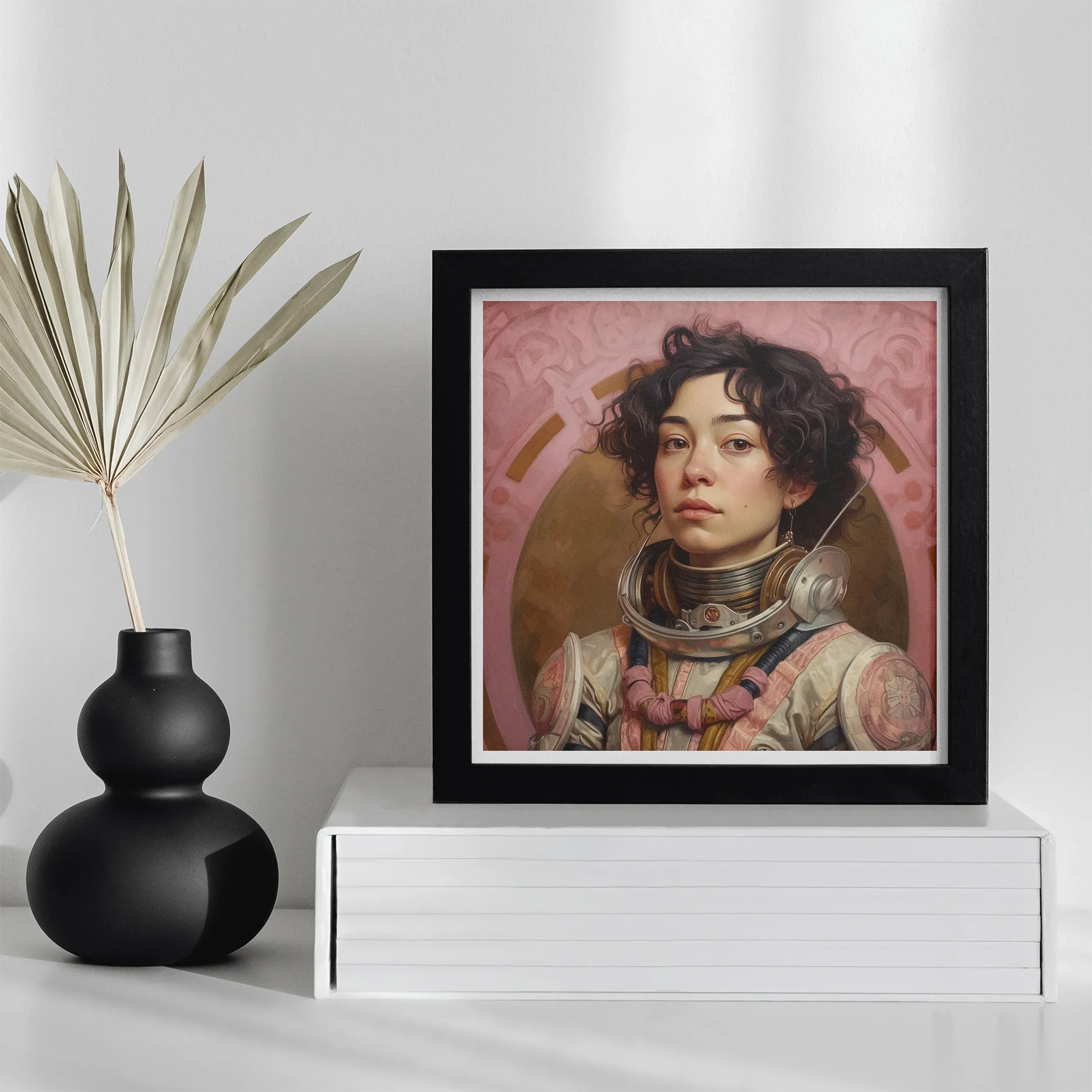 Faustina - Mexican Lesbian Astronaut Art Print Posters Prints & Visual Artwork