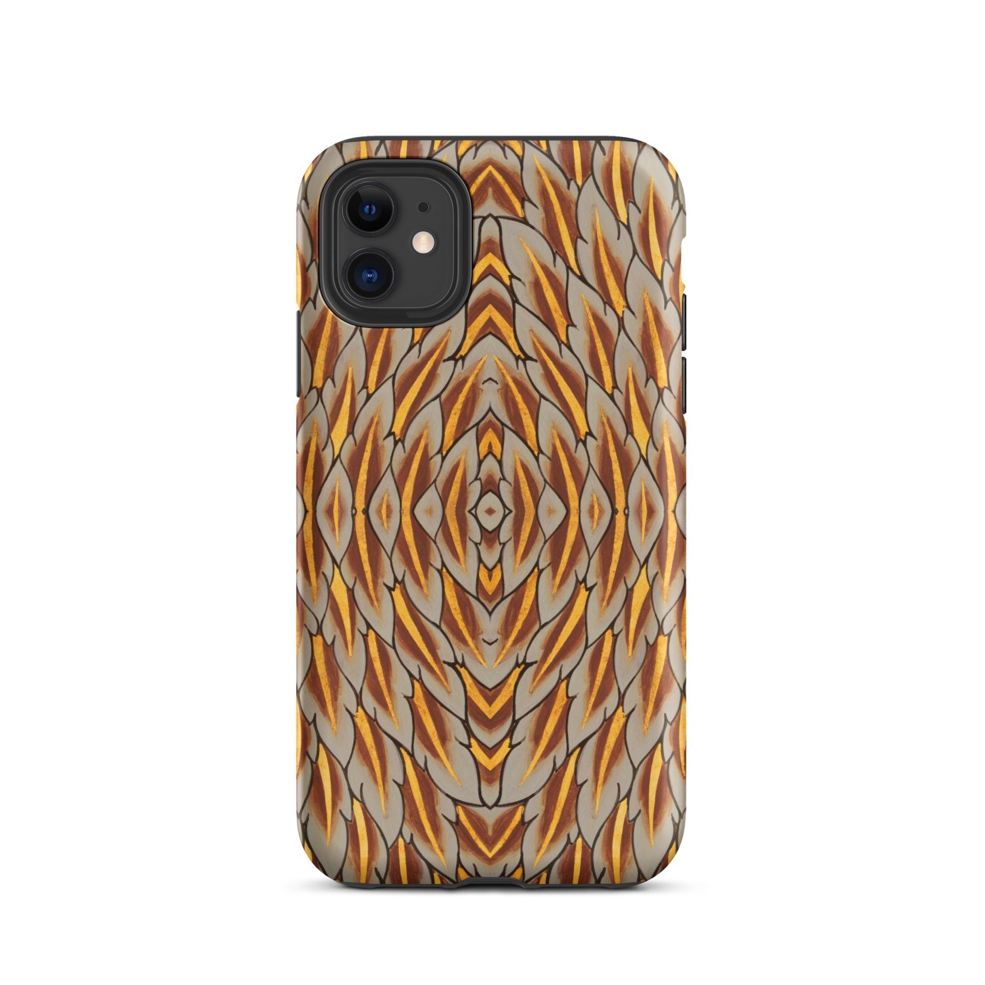 Featherweight Champion Garuda Feathers Iphone Case, 11 / Matte, Patterned Phone Case