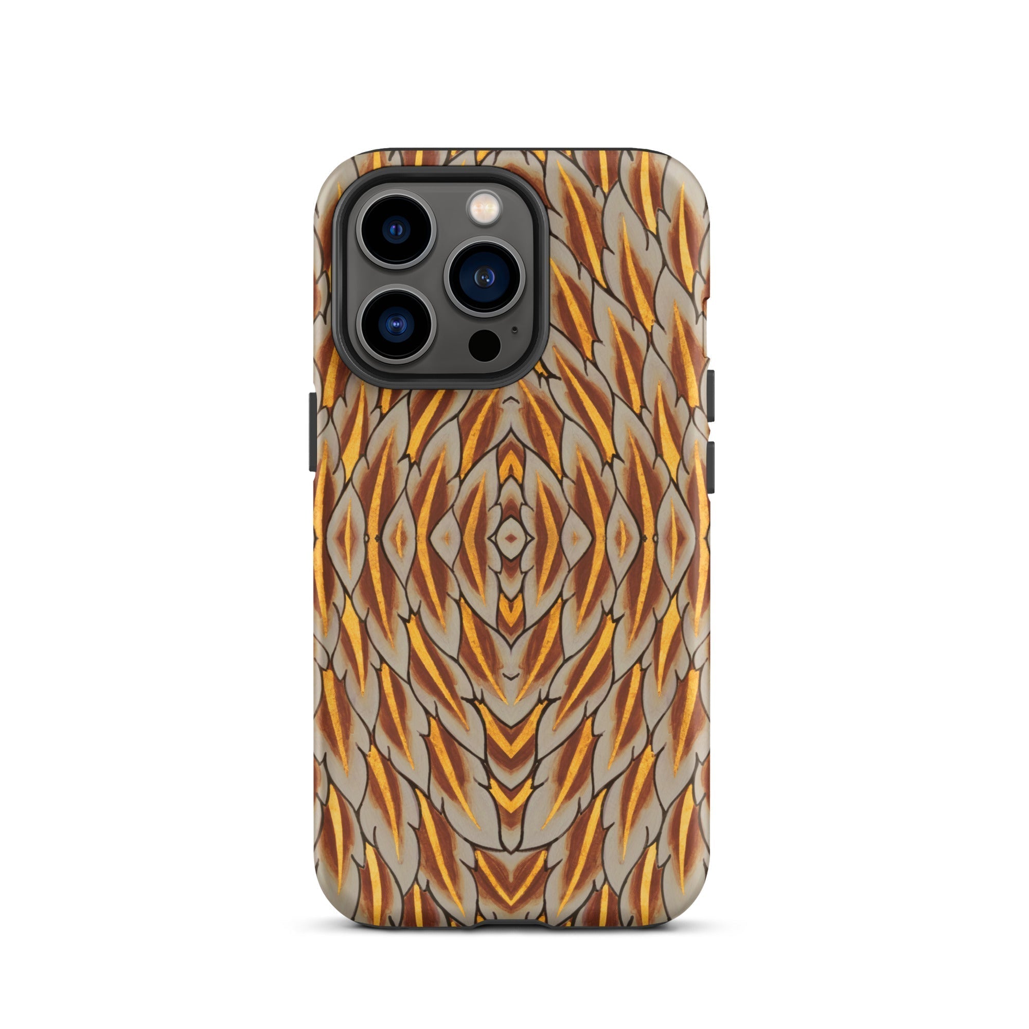 Featherweight Champion Garuda Feathers Iphone Case, 13 Pro / Matte, Patterned Smartphone Case