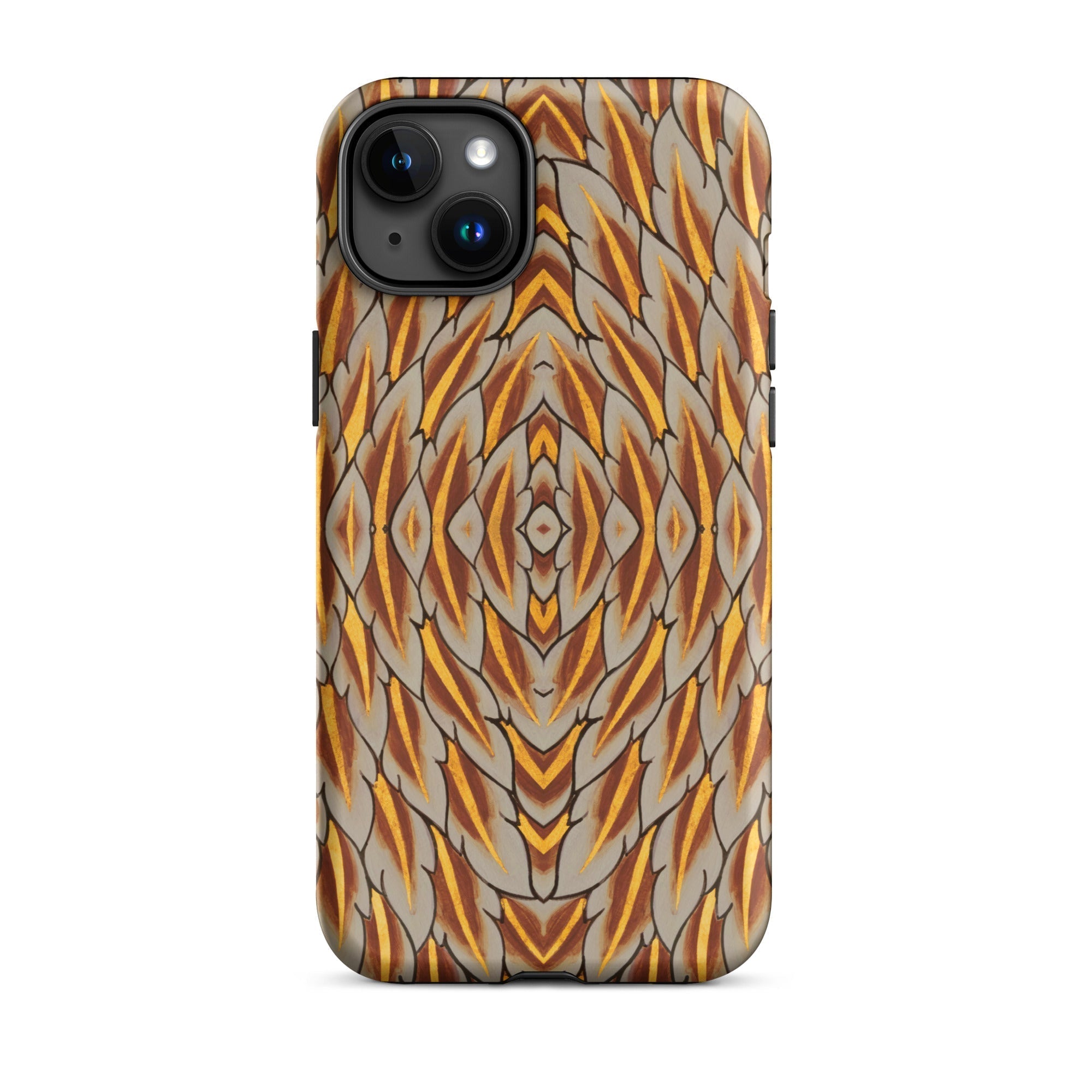 Featherweight Champion Garuda Feathers Iphone Case, 15 Plus / Matte, Patterned Smartphone Case
