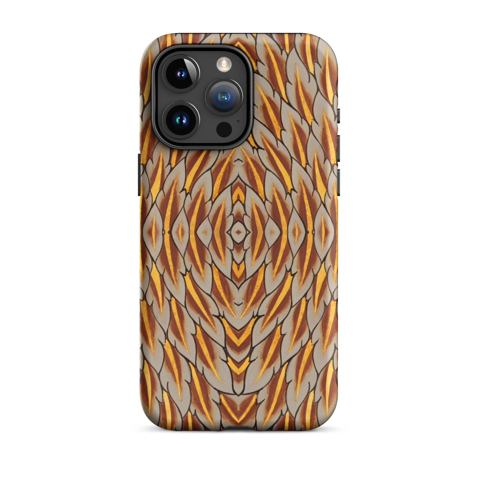 Featherweight Champion Garuda Feathers Iphone Case, 15 Pro Max / Matte, Patterned Smartphone Case