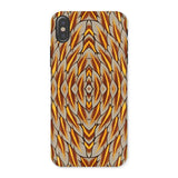 Featherweight Champion - Garuda Feathers Phone Case Iphone x / Matte Phone Case Abstract Geometric Pattern Warm Earth Tones Featherweight