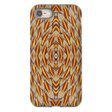 Featherweight Champion - Garuda Feathers Phone Case Iphone 8 / Matte Phone Case Abstract Geometric Pattern Warm Orange Yellow Featherweight